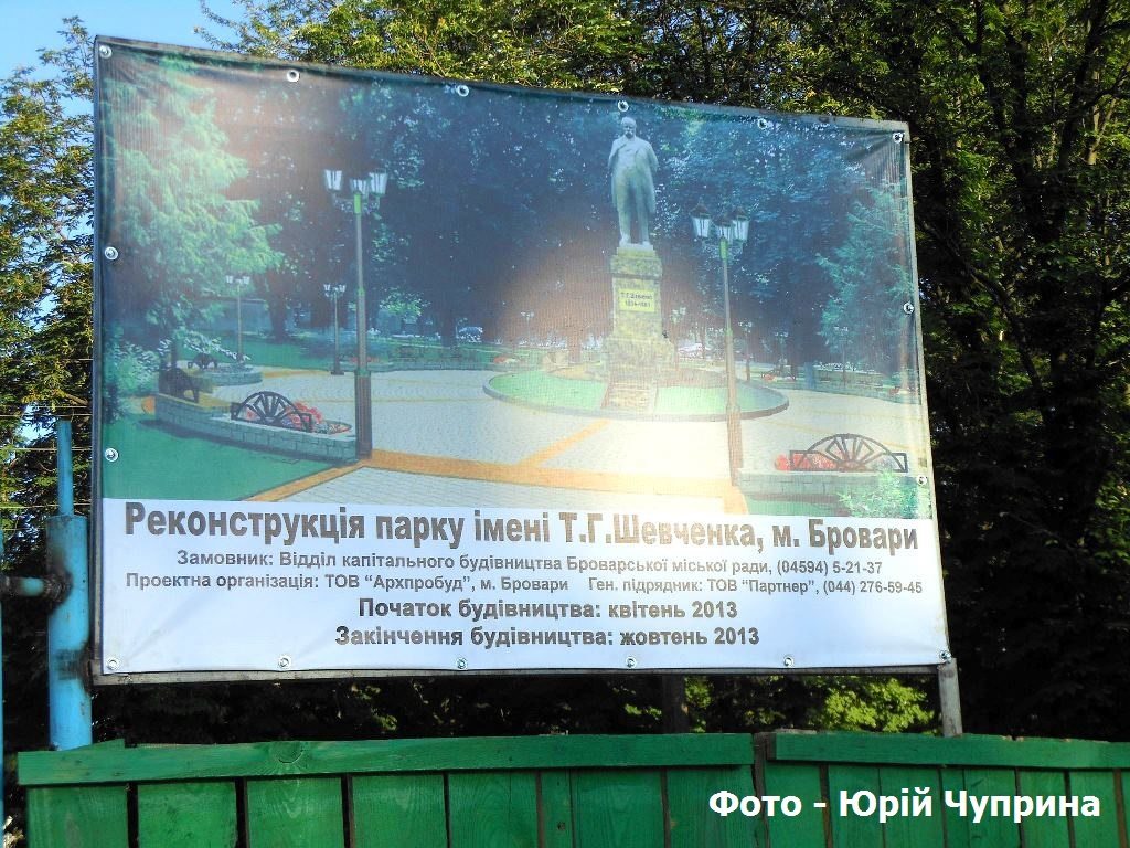 У броварському парку ім. Тараса Шевченка зріжуть 15 дерев