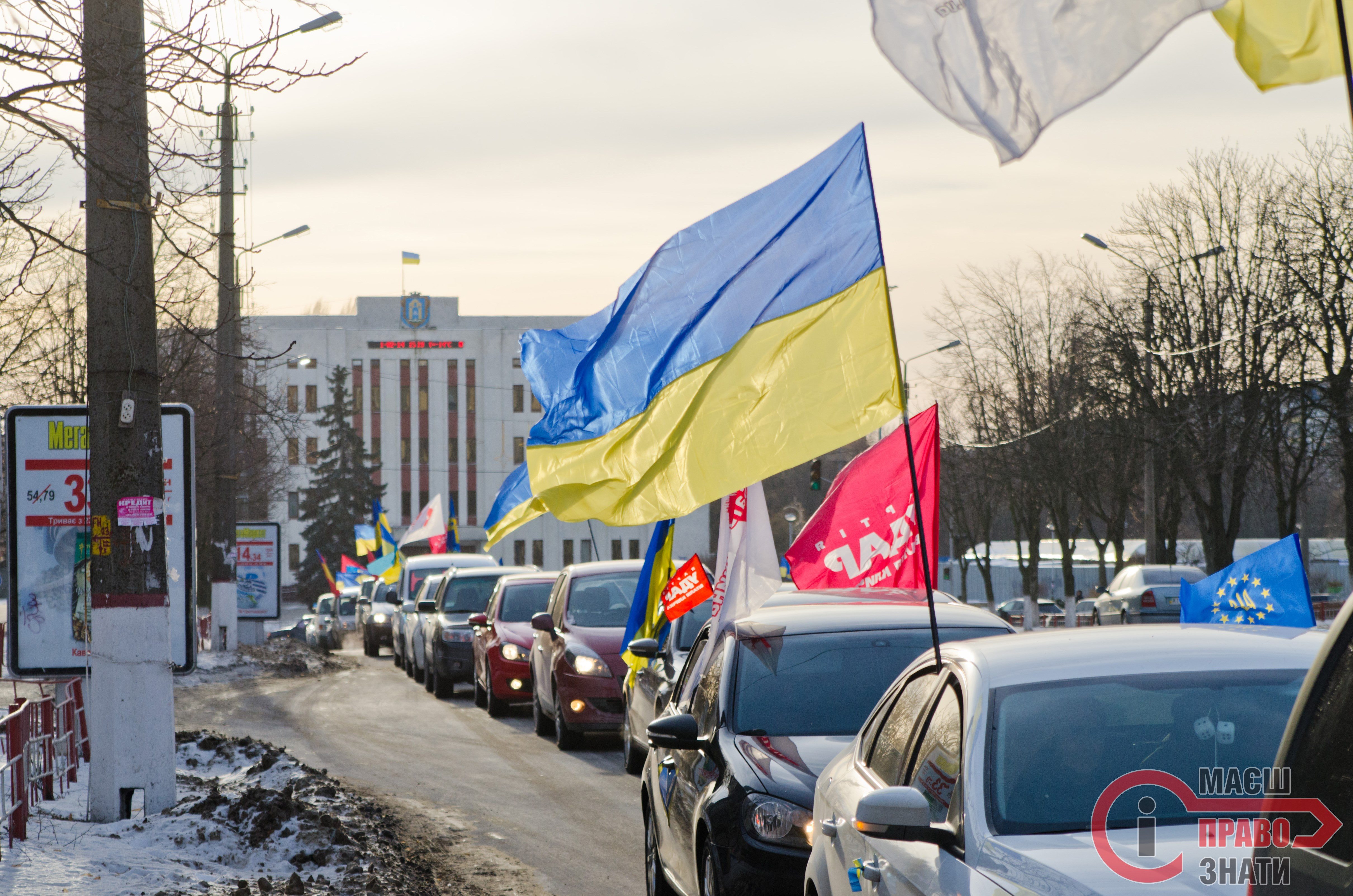 Броварський автомайдан та піша хода