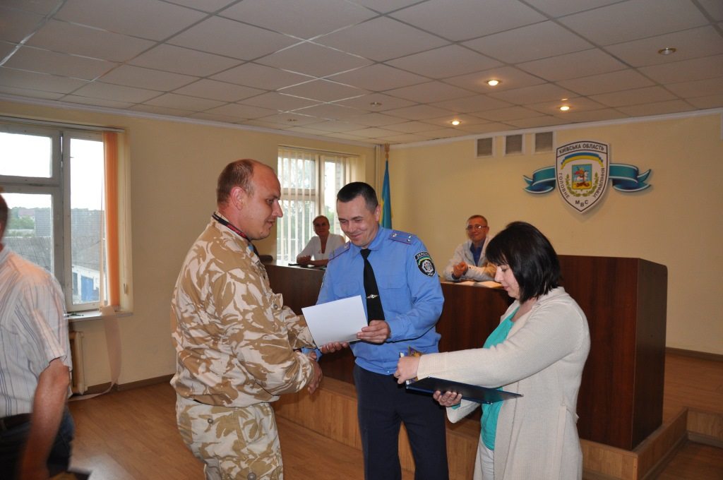 У міліції подякували броварським самооборонцівцям за охорону громадського порядку